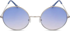 UV Protection Round Sunglasses (55 Blue)