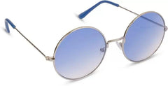 UV Protection Round Sunglasses (55 Blue)